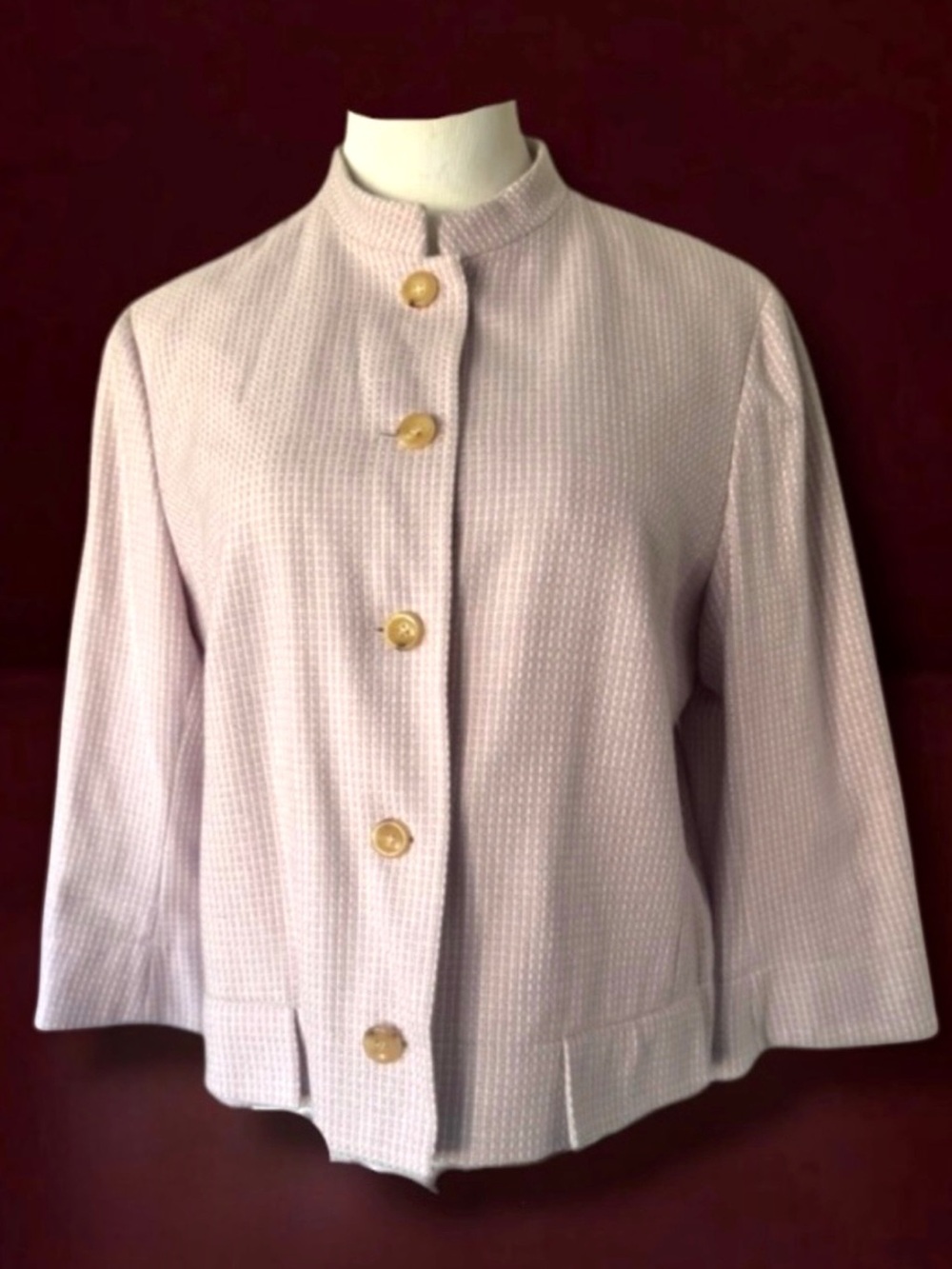 LUCIANO BARBERA 100% CASHMERE Cropped Jacket Size EU 44
